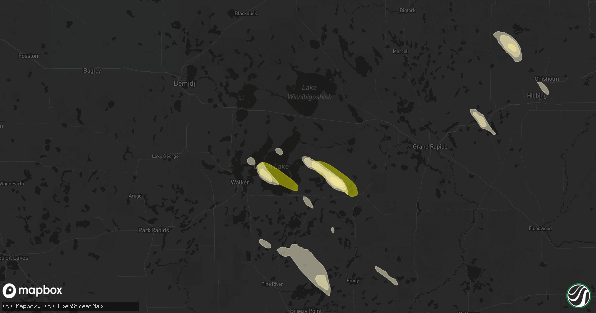 Hail map in Federal Dam, MN on August 20, 2026