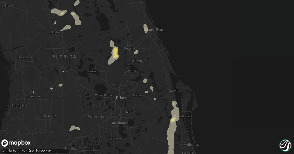 Hail map in Geneva, FL on August 20, 2026