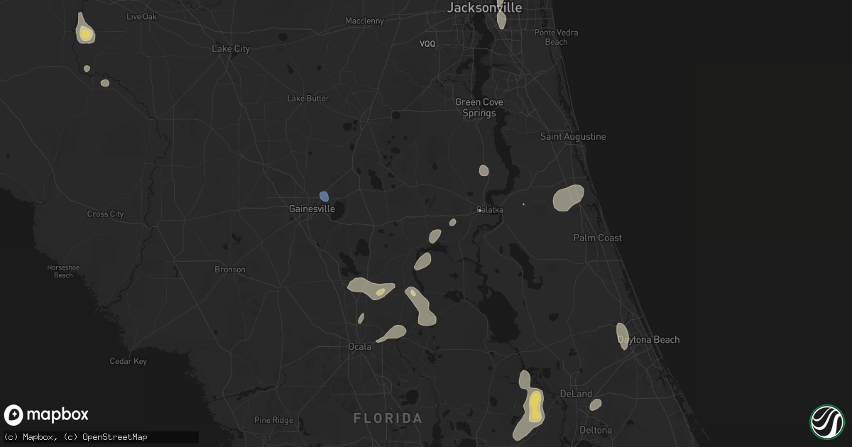 Hail map in Interlachen, FL on August 20, 2026