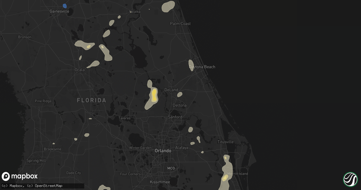 Hail map in Lake Helen, FL on August 20, 2026