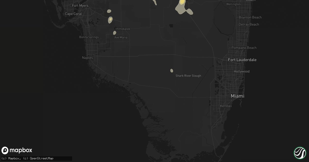 Hail map in Ochopee, FL on August 20, 2026