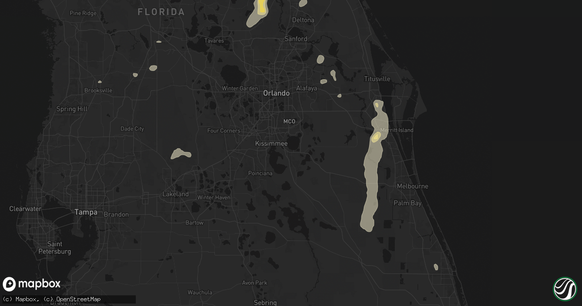 Hail map in Saint Cloud, FL on August 20, 2026