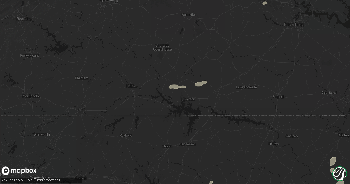 Hail map in Skipwith, VA on August 20, 2026