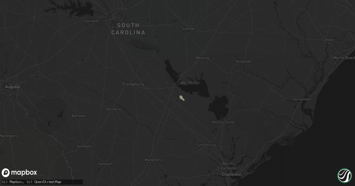 Hail map in Vance, SC on August 20, 2026