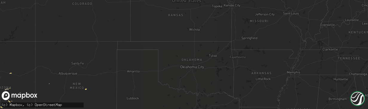 Hail map in Arizona on August 21, 2012