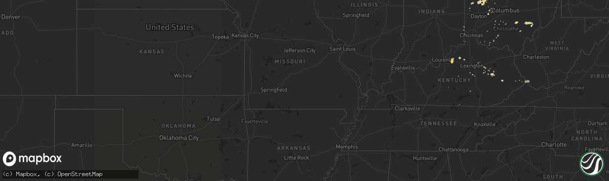 Hail map in Iowa on August 21, 2013