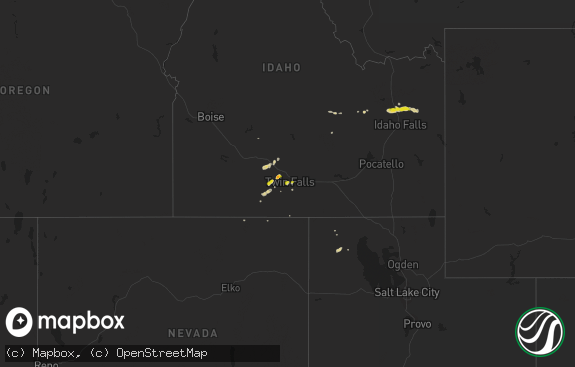 Hail map preview on 08-21-2014