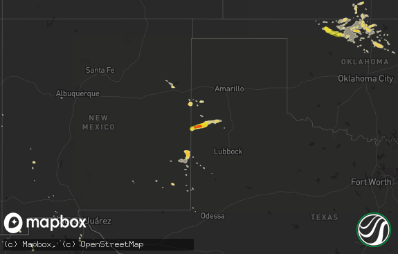 Hail map preview on 08-21-2015