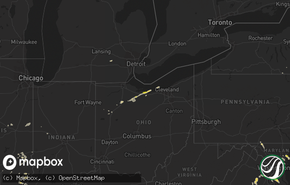 Hail map preview on 08-21-2017