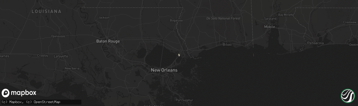 Hail map in Slidell, LA on August 21, 2018