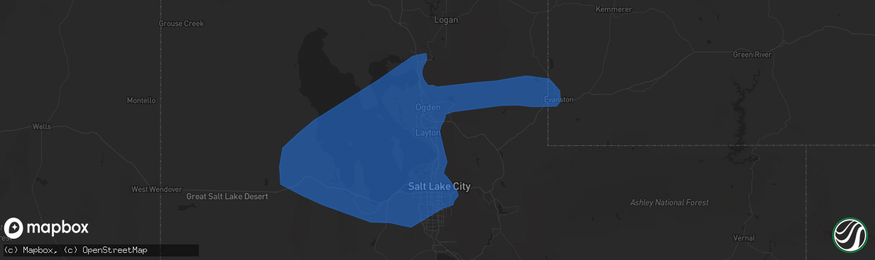 Hail map in Layton, UT on August 21, 2021