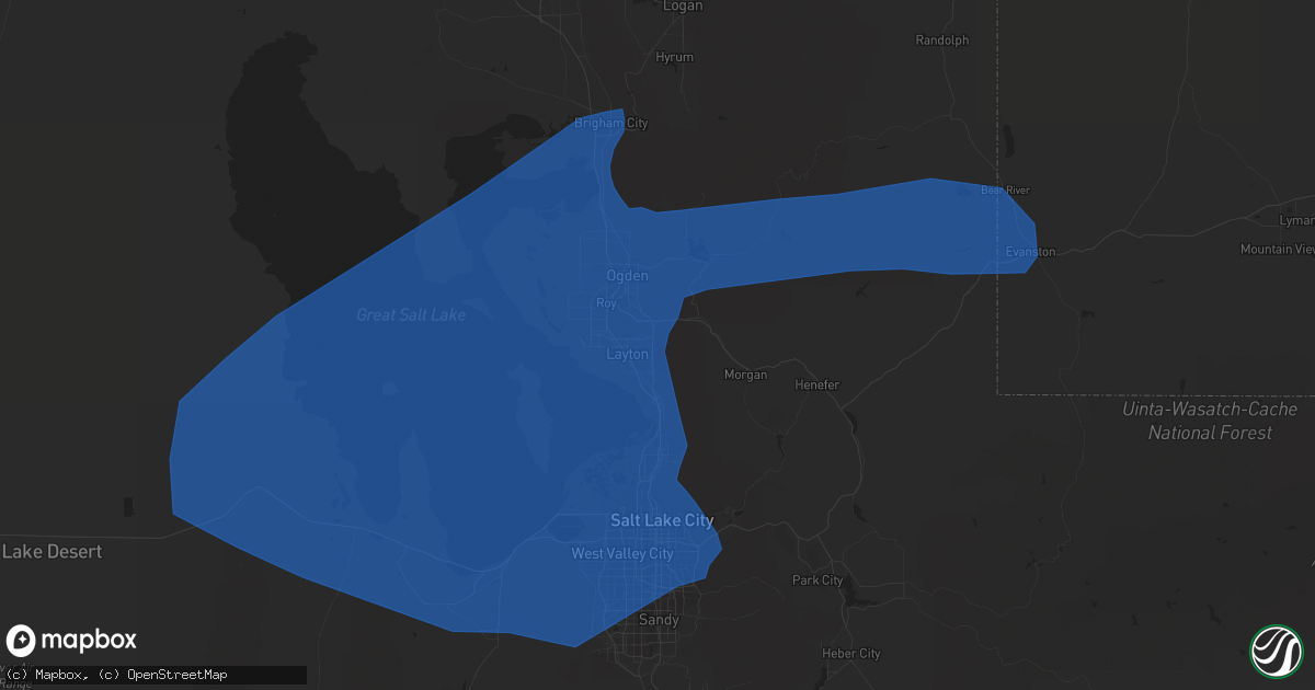 Hail map in Layton, UT on August 21, 2021