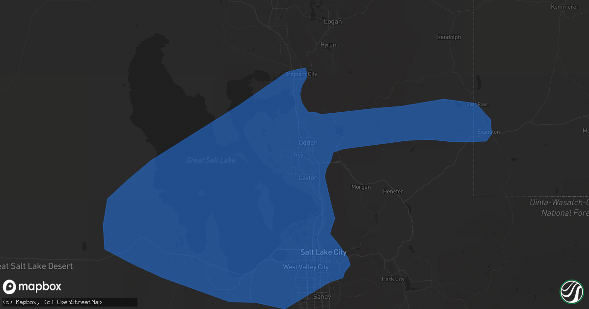 Hail map in Roy, UT on August 21, 2021