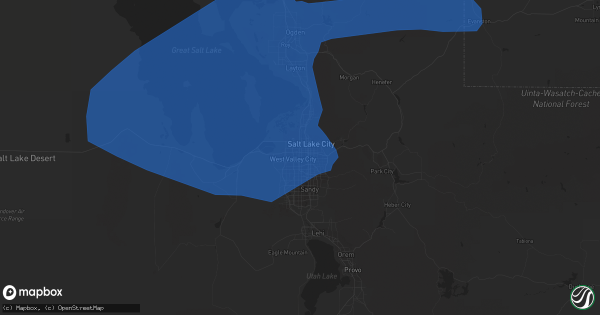 Hail map in West Valley City, UT on August 21, 2021