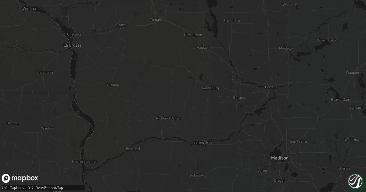 Hail map in Cazenovia, WI on August 21, 2026