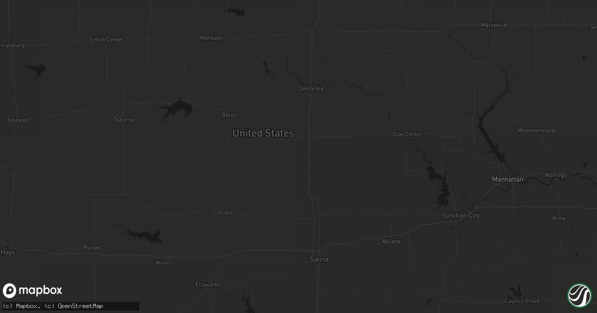 Hail map in Delphos, KS on August 21, 2026