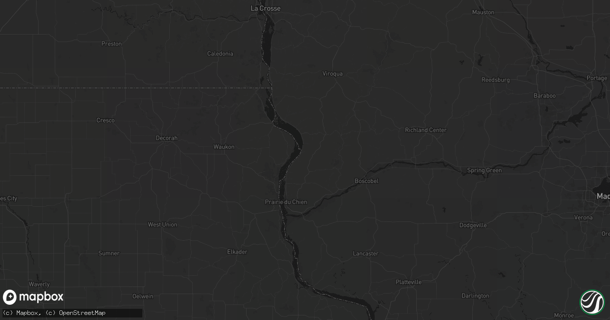 Hail map in Eastman, WI on August 21, 2026