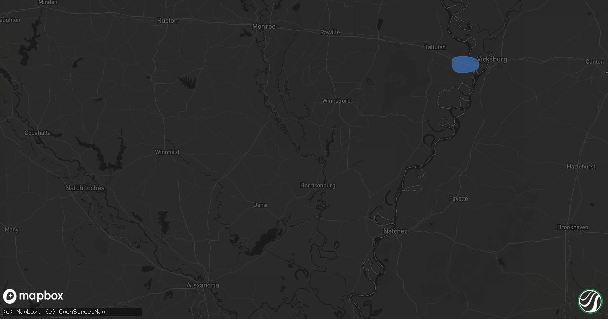 Hail map in Enterprise, LA on August 21, 2026