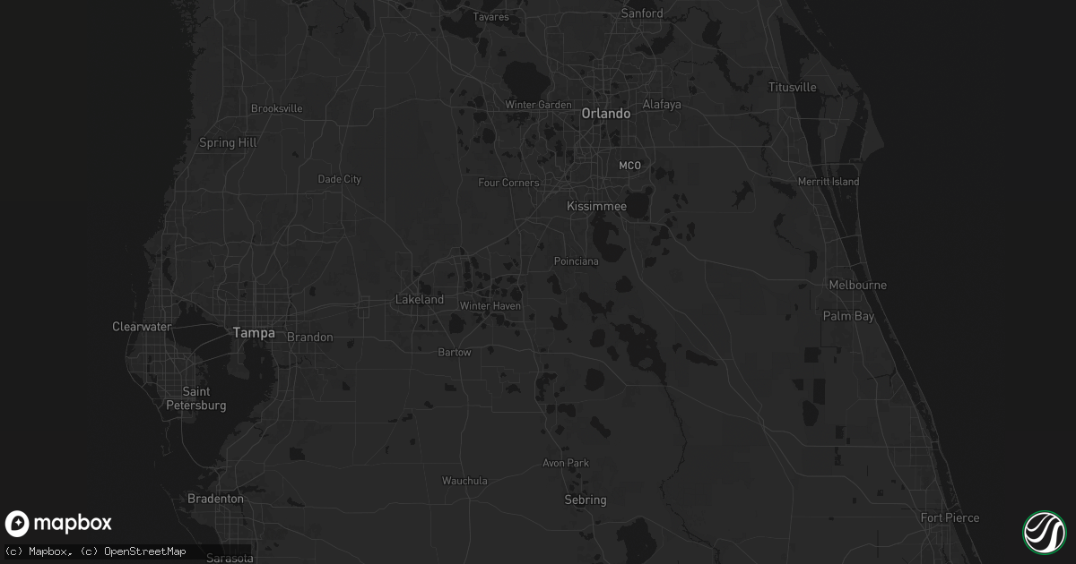 Hail map in Haines City, FL on August 21, 2026