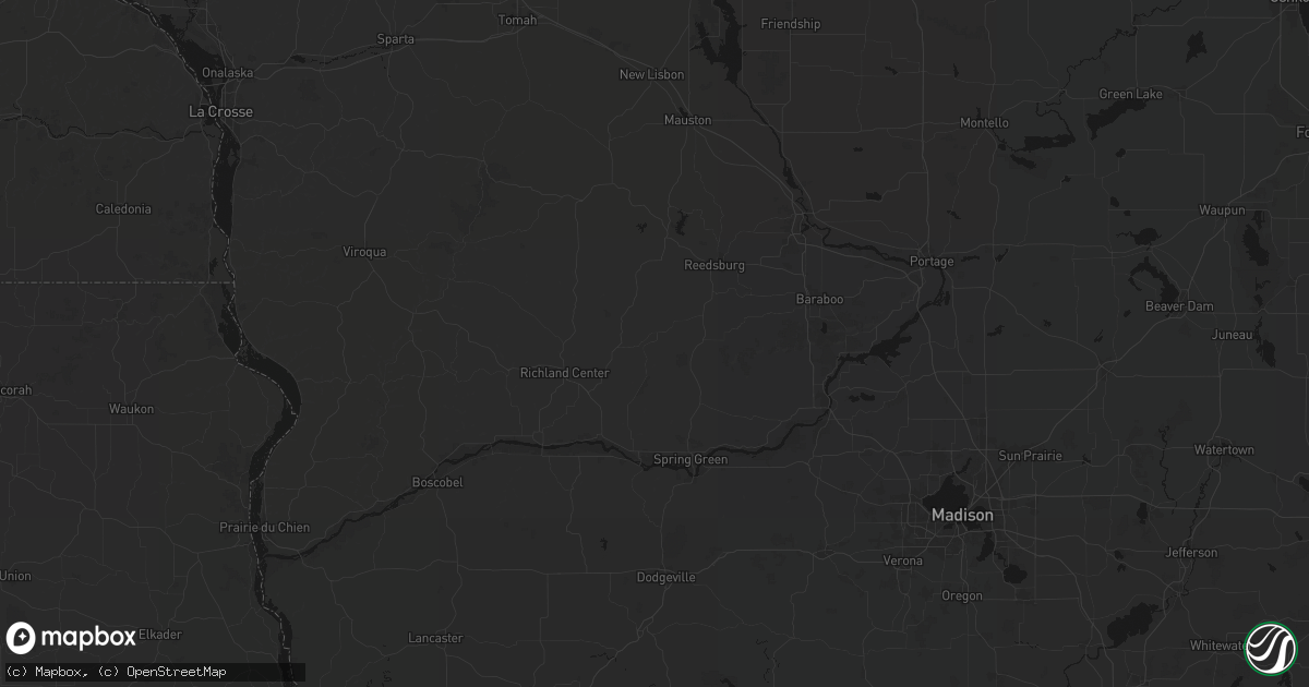 Hail map in Hillpoint, WI on August 21, 2026