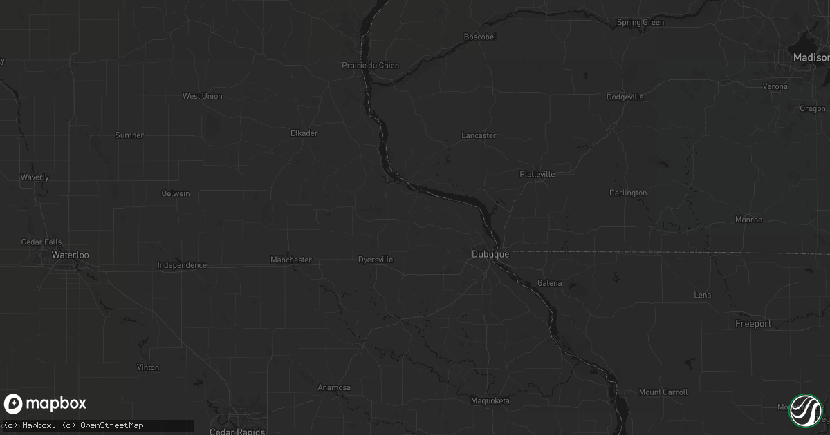 Hail map in Holy Cross, IA on August 21, 2026