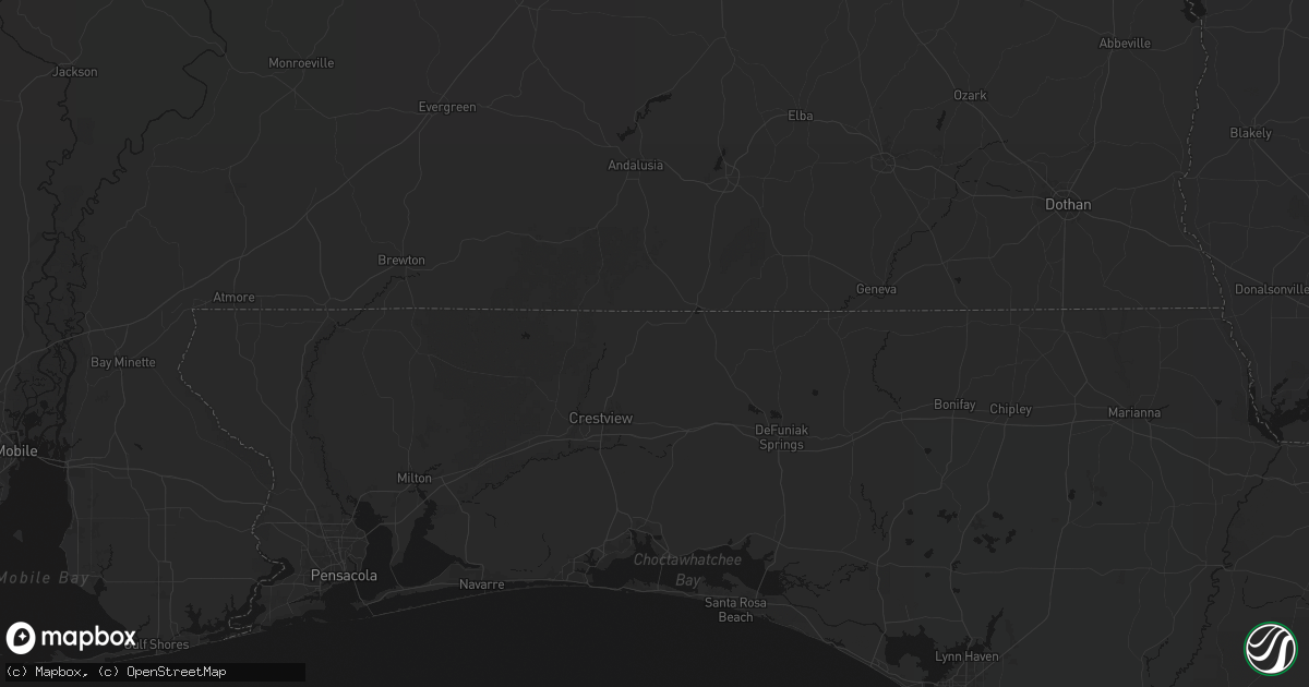 Hail map in Laurel Hill, FL on August 21, 2026