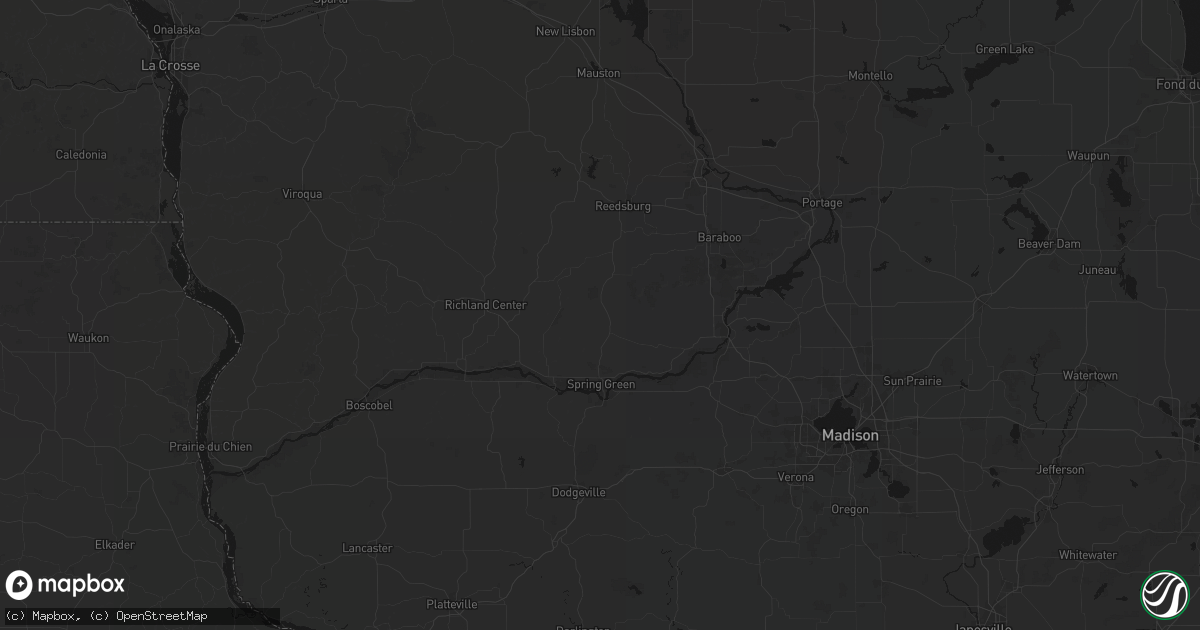 Hail map in Plain, WI on August 21, 2026