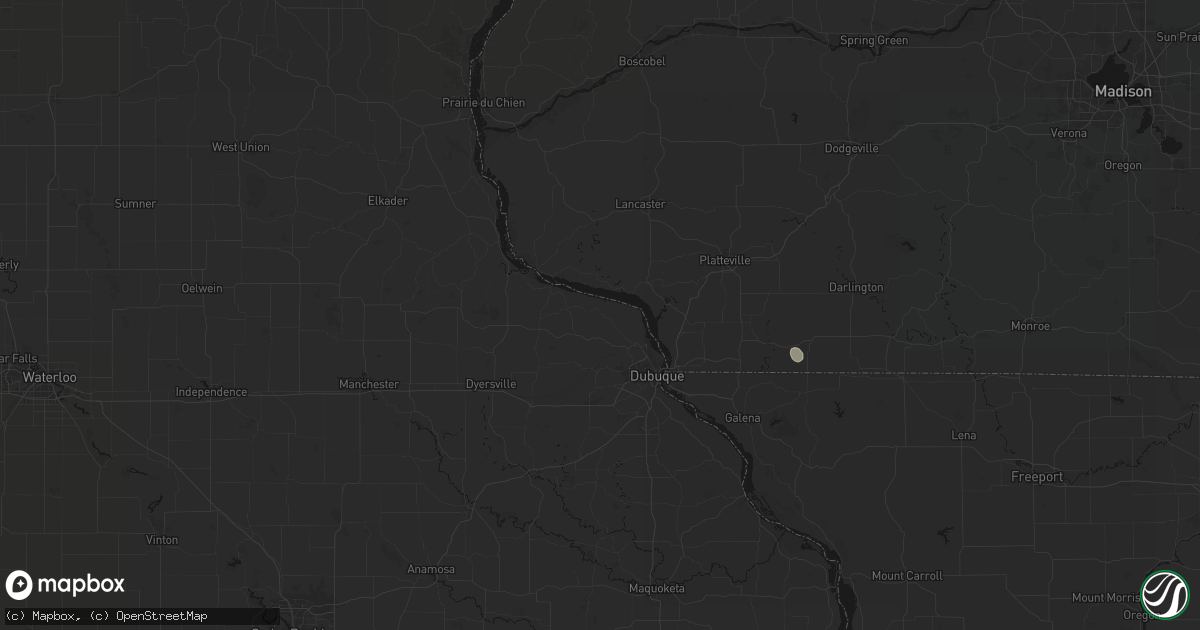 Hail map in Sherrill, IA on August 21, 2026