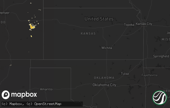 Hail map preview on 08-22-2012