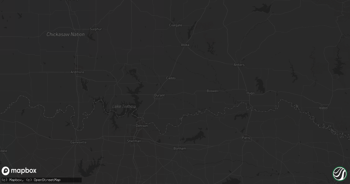 Hail map in Tucson, AZ on August 22, 2013