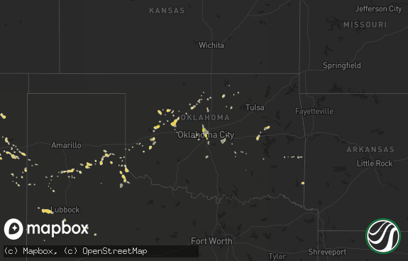 Hail map preview on 08-22-2017