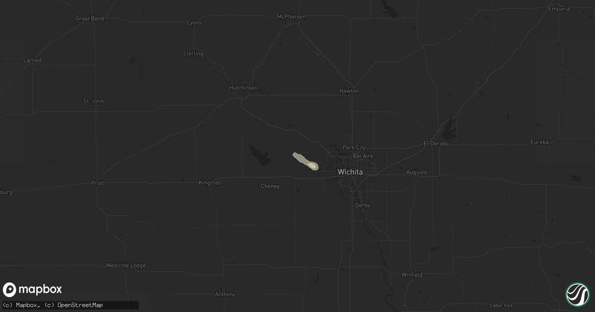 Hail map in Andale, KS on August 22, 2024