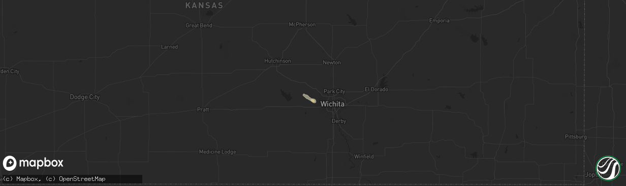 Hail map in Colwich, KS on August 22, 2024