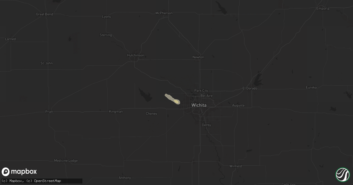Hail map in Colwich, KS on August 22, 2024