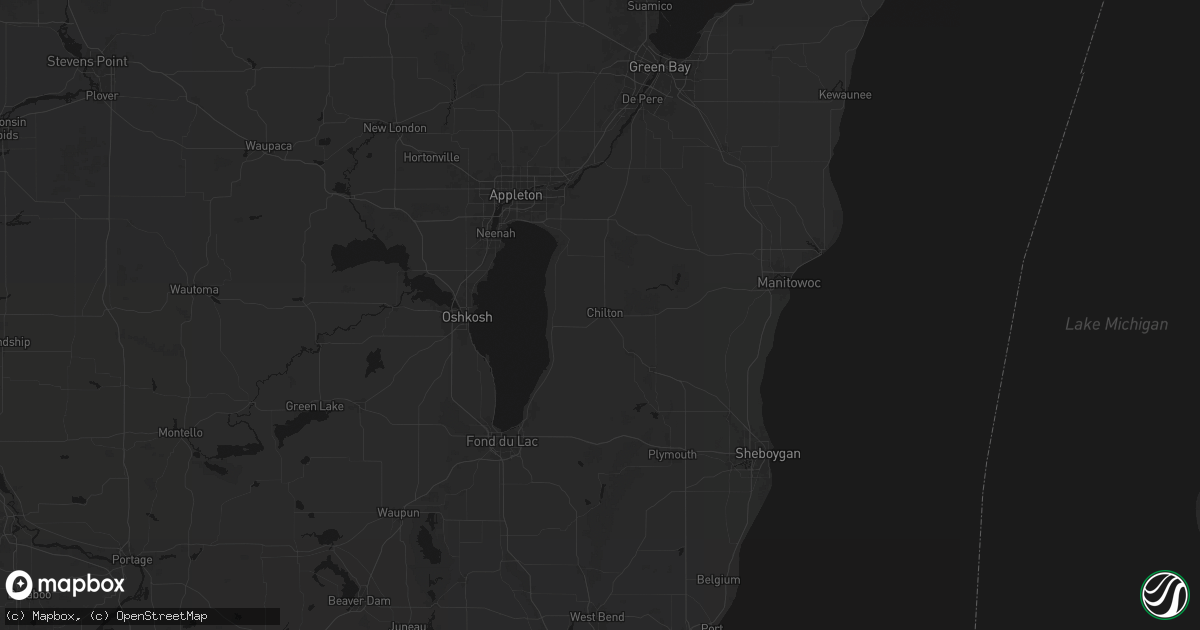 Hail map in Chilton, WI on August 22, 2026