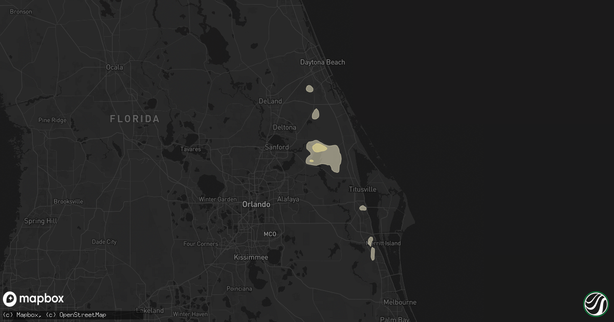 Hail map in Geneva, FL on August 22, 2026