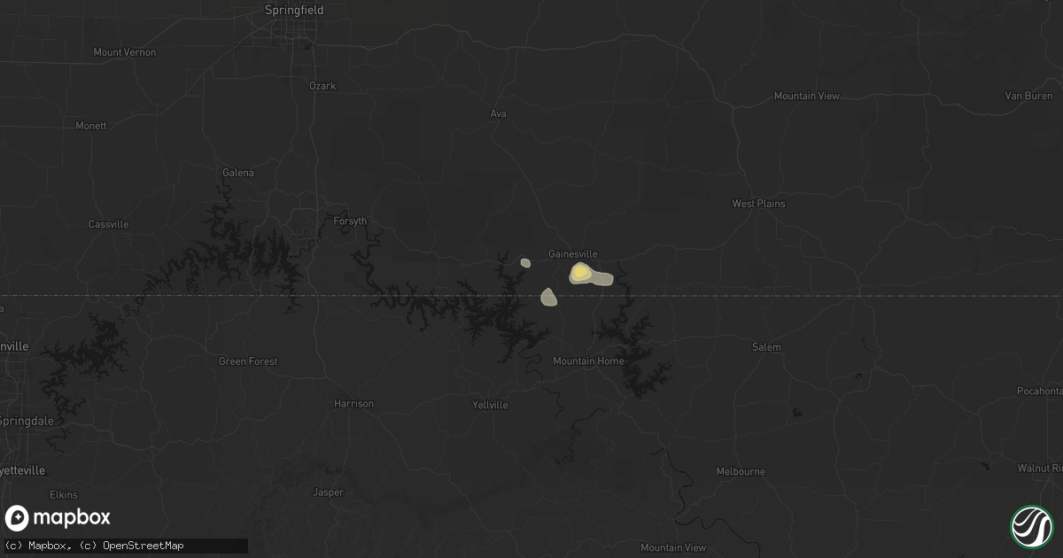 Hail map in Pontiac, MO on August 22, 2026