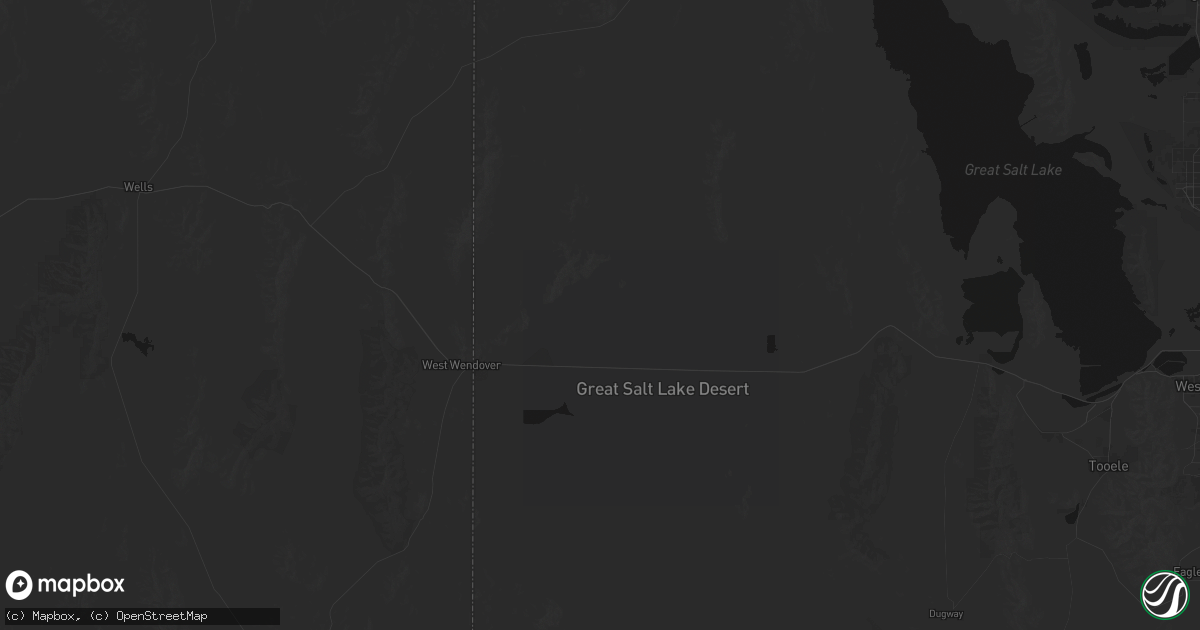 Hail map in Wendover, UT on August 22, 2026