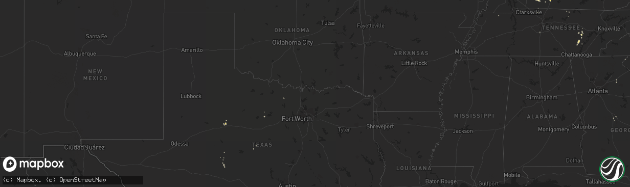 Hail map in Colorado on August 23, 2013