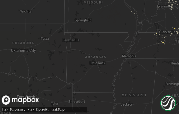 Hail map preview on 08-23-2014