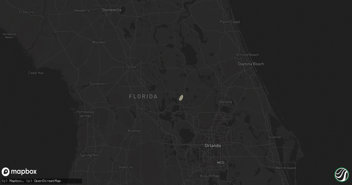 Hail map in Umatilla, FL on August 23, 2015