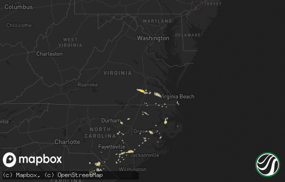 Hail map preview on 08-23-2017