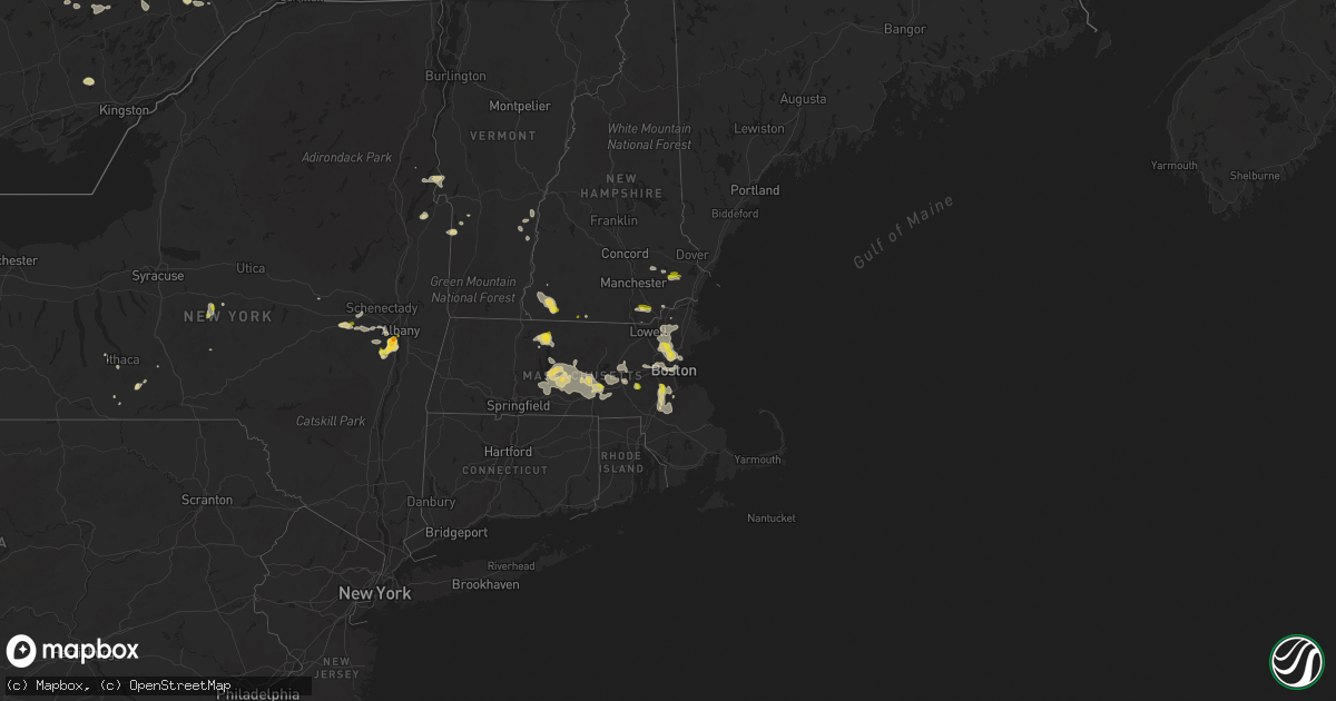Hail map on August 23, 2020