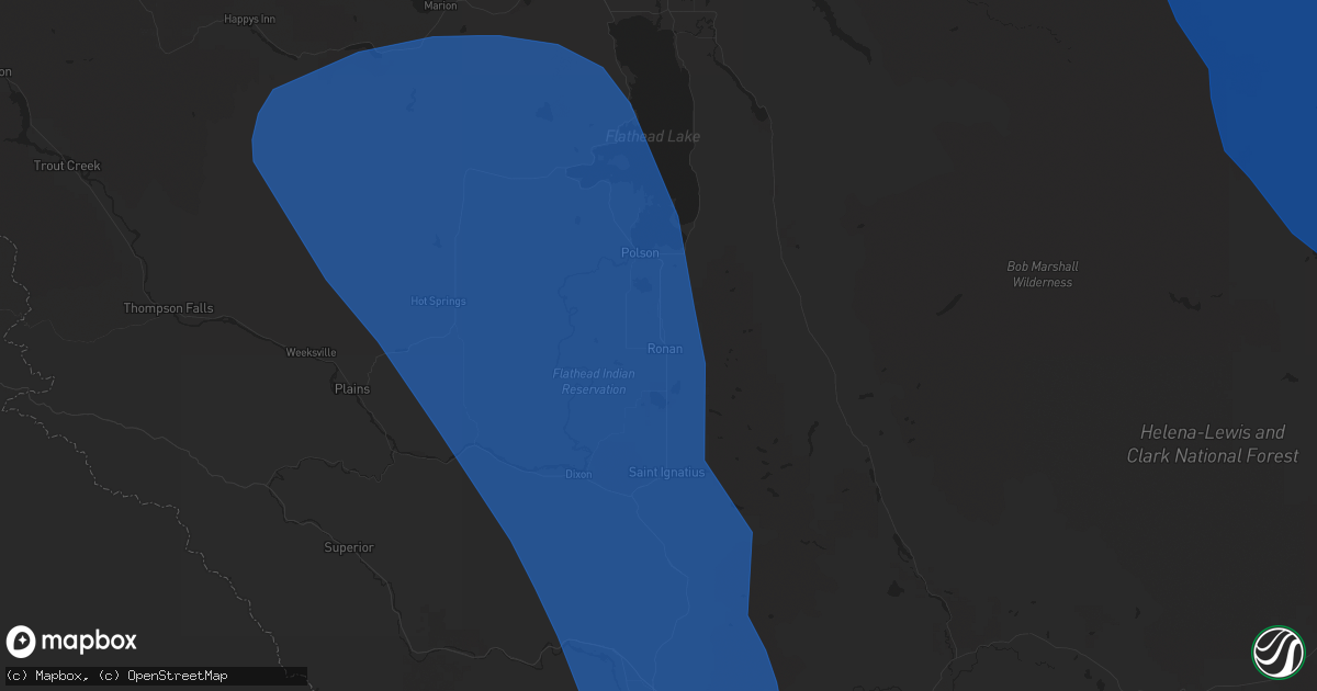 Hail map in Ronan, MT on August 23, 2024