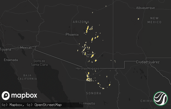 Hail map preview on 08-23-2024