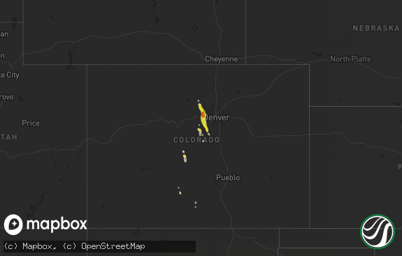 Hail map preview on 08-23-2025