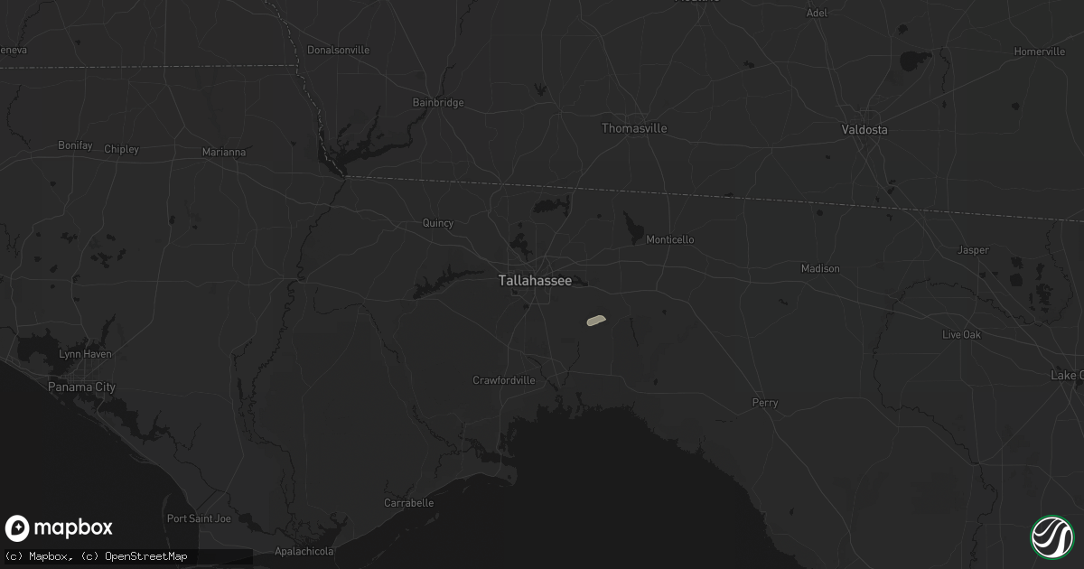 Hail map in Tallahassee, FL on August 23, 2026