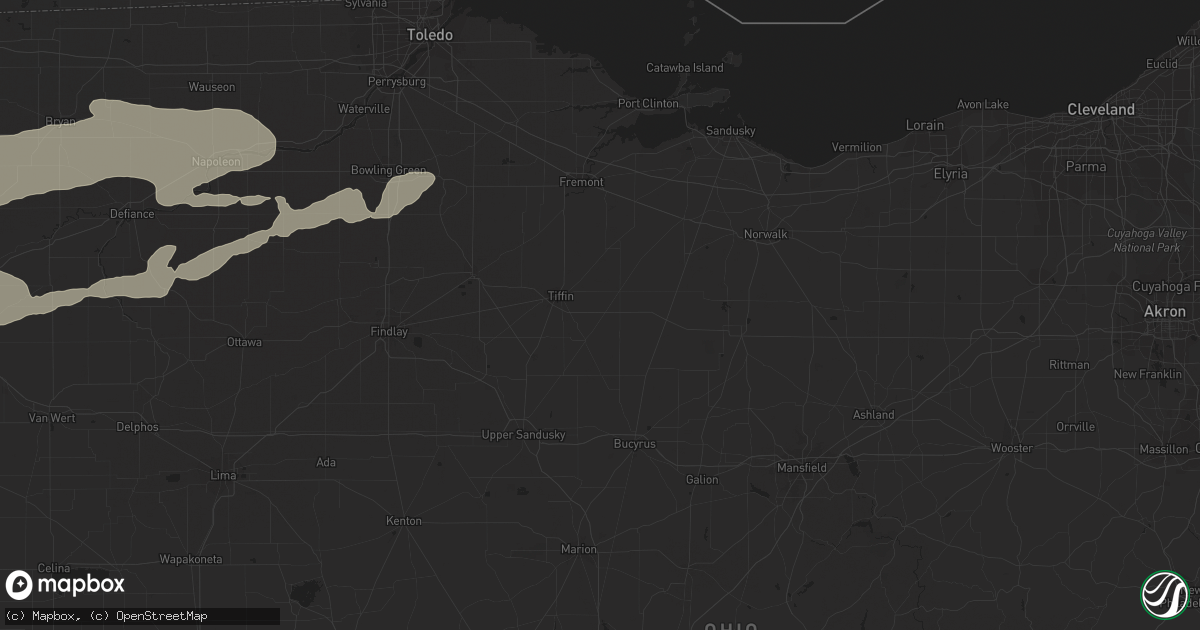 Hail map in Sterling Heights, MI on August 24, 2011