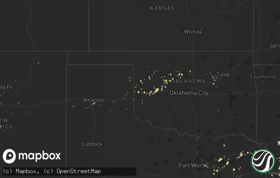 Hail map preview on 08-24-2011