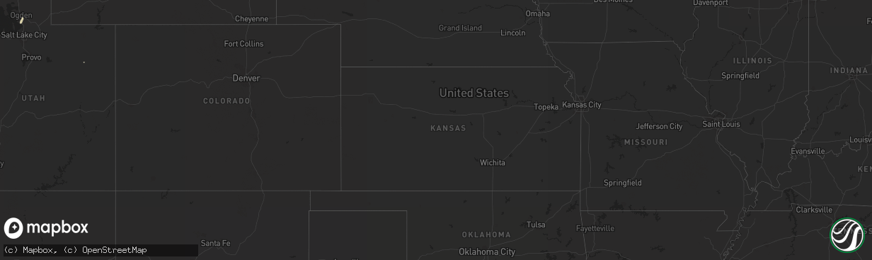 Hail map in Idaho on August 24, 2013